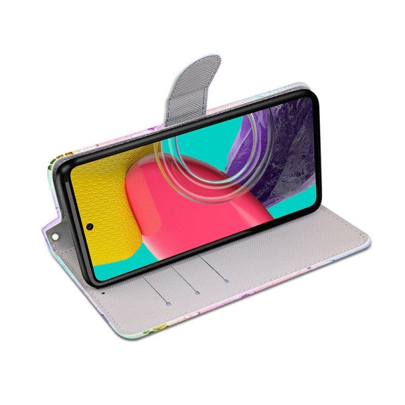 Etui Folio do Samsung Galaxy M53 5G Ślady Kota