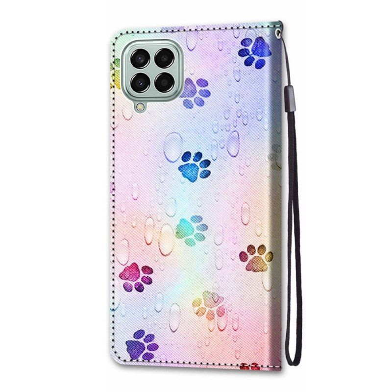 Etui Folio do Samsung Galaxy M53 5G Ślady Kota