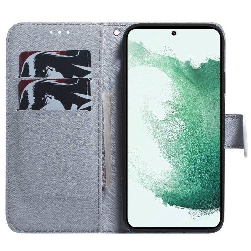 Etui Folio do Samsung Galaxy M53 5G Śniący Lew