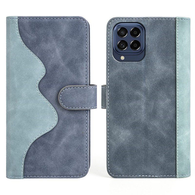 Etui Folio do Samsung Galaxy M53 5G Skórzany Styl Fali