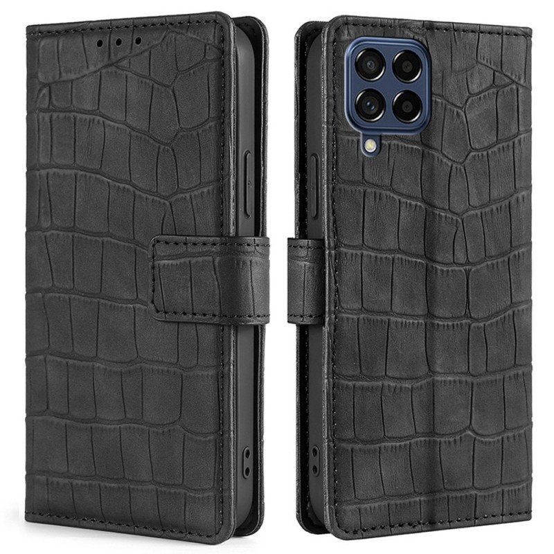 Etui Folio do Samsung Galaxy M53 5G Styl Skóry Krokodyla