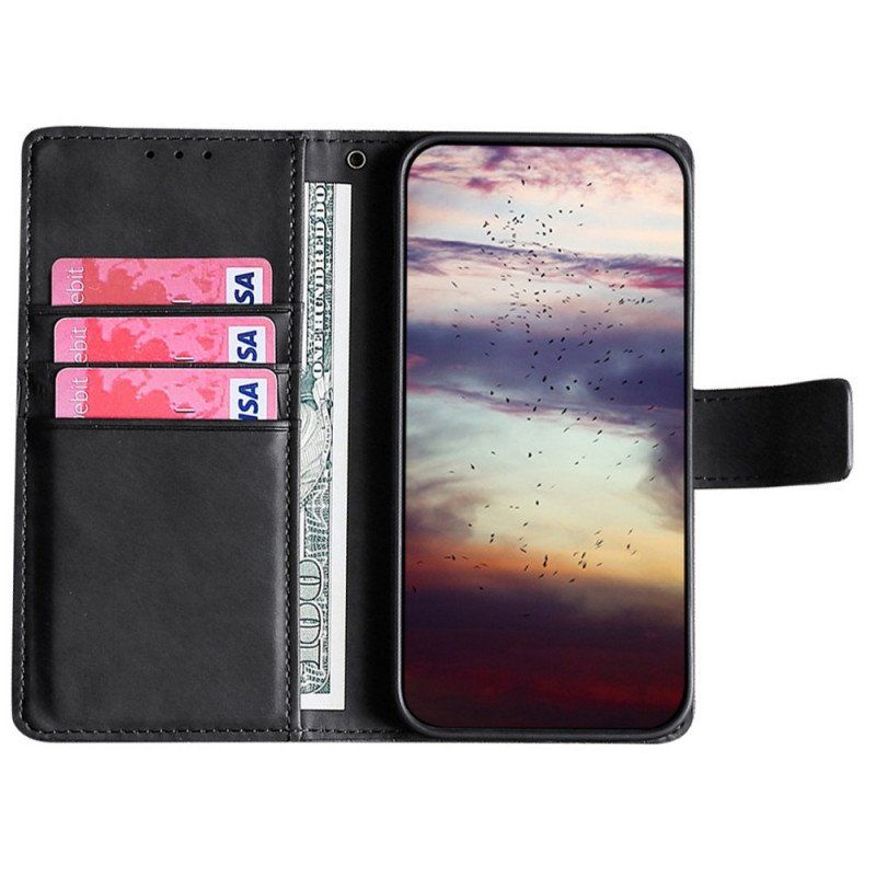 Etui Folio do Samsung Galaxy M53 5G Styl Skóry Krokodyla