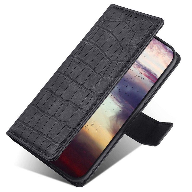 Etui Folio do Samsung Galaxy M53 5G Styl Skóry Krokodyla