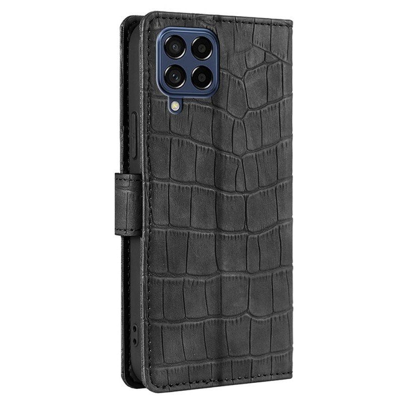 Etui Folio do Samsung Galaxy M53 5G Styl Skóry Krokodyla