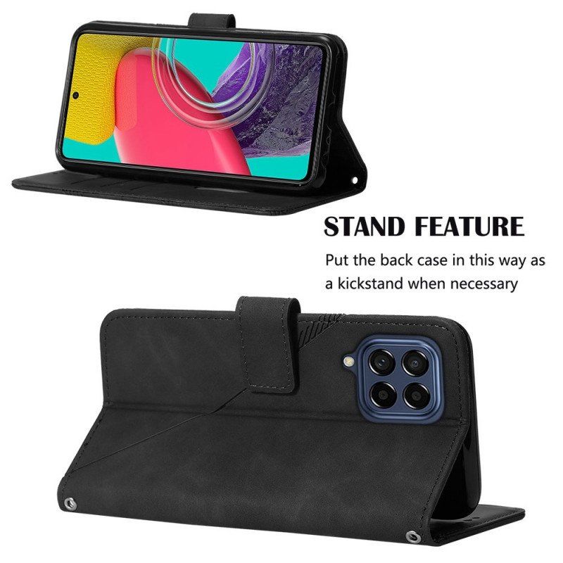 Etui Folio do Samsung Galaxy M53 5G Trójkąty Barkowe