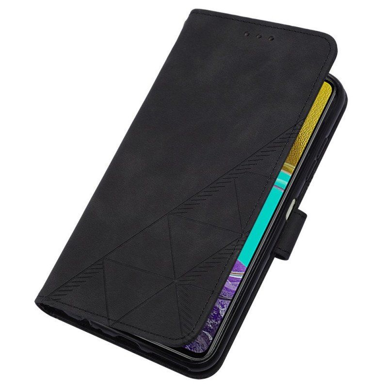 Etui Folio do Samsung Galaxy M53 5G Trójkąty Barkowe