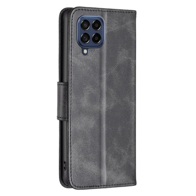 Etui Folio do Samsung Galaxy M53 5G Ukośne Zapięcie Z Paskiem