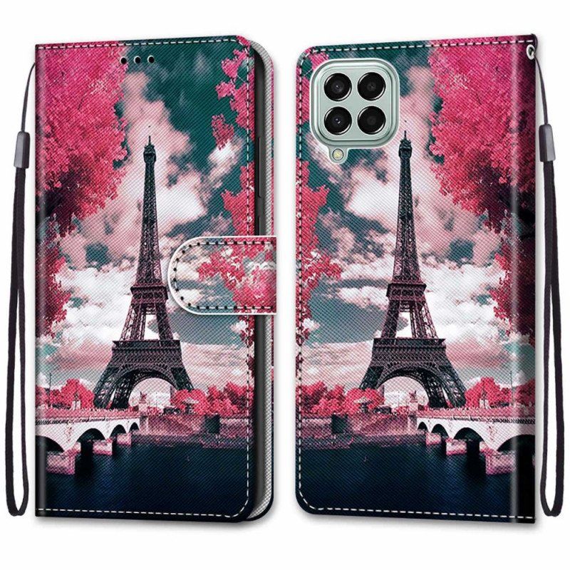 Etui Folio do Samsung Galaxy M53 5G Wieża Eiffla