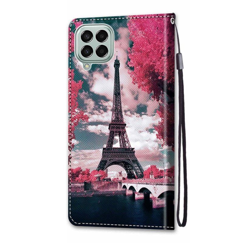 Etui Folio do Samsung Galaxy M53 5G Wieża Eiffla