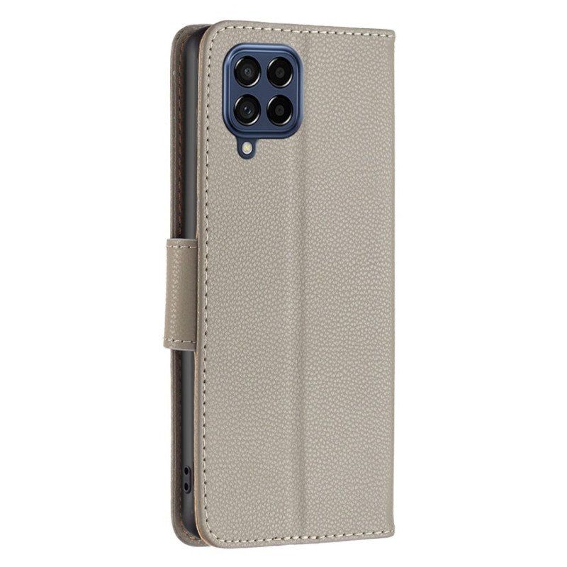 Etui Folio do Samsung Galaxy M53 5G z Łańcuch Ukośne Zapięcie Na Pasek