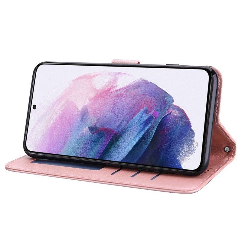 Etui Folio do Samsung Galaxy S22 5G Drzewo I Jeleń