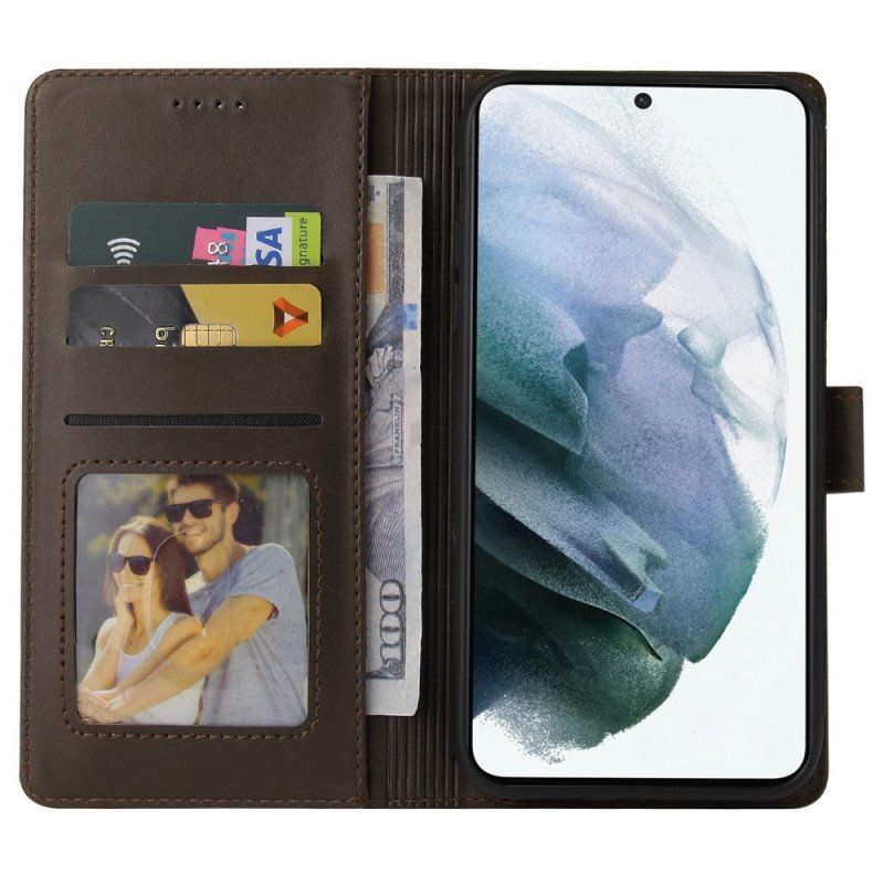 Etui Folio do Samsung Galaxy S22 5G Efekt Skóry Gq.utrobe