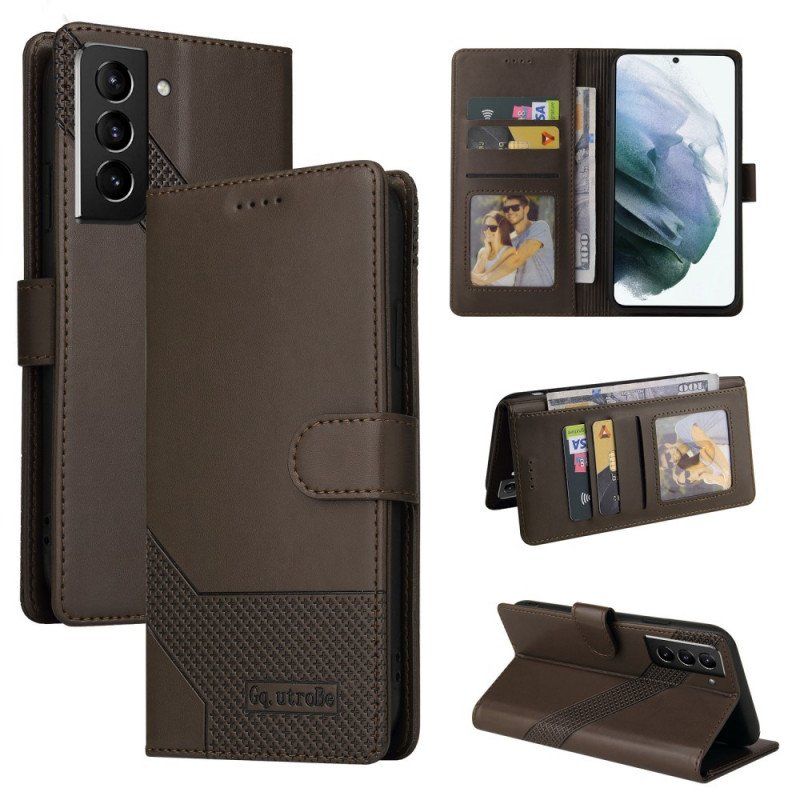 Etui Folio do Samsung Galaxy S22 5G Efekt Skóry Gq.utrobe