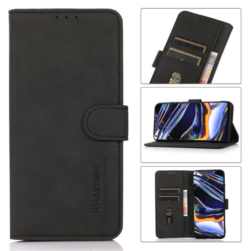 Etui Folio do Samsung Galaxy S22 5G Efekt Teksturowanej Skóry Khazneh