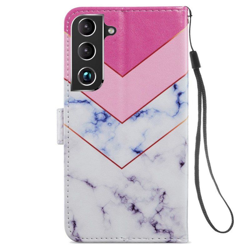 Etui Folio do Samsung Galaxy S22 5G Intensywny Marmur