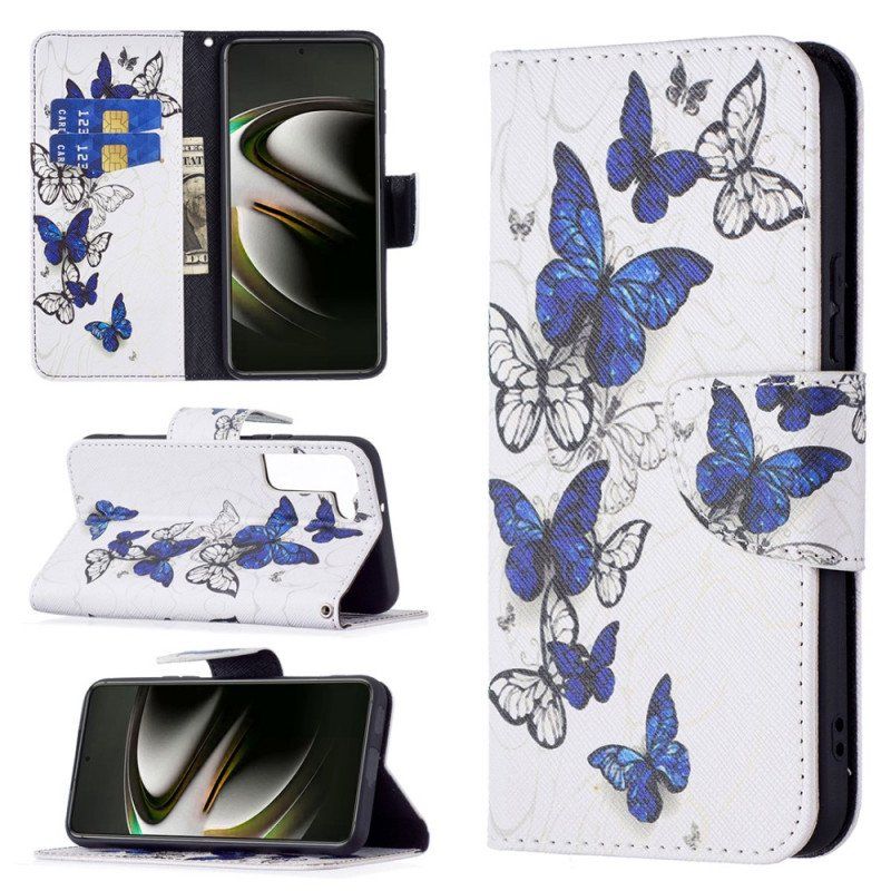 Etui Folio do Samsung Galaxy S22 5G Królowie Motyli