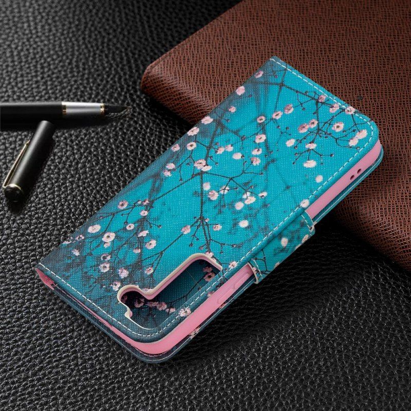 Etui Folio do Samsung Galaxy S22 5G Kwitnące Drzewo