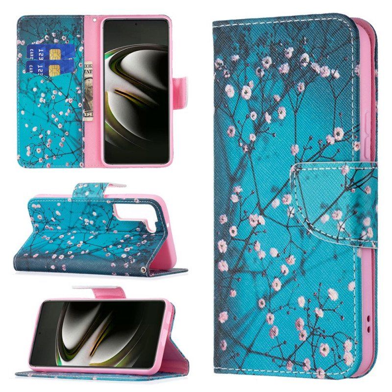 Etui Folio do Samsung Galaxy S22 5G Kwitnące Drzewo