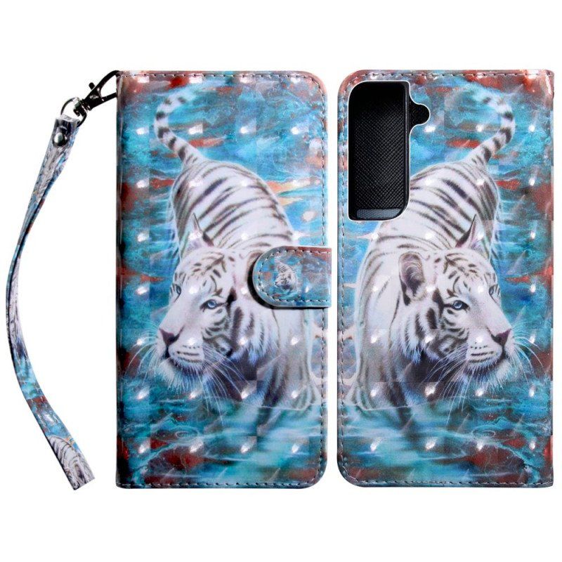 Etui Folio do Samsung Galaxy S22 5G Lucjan Tygrys