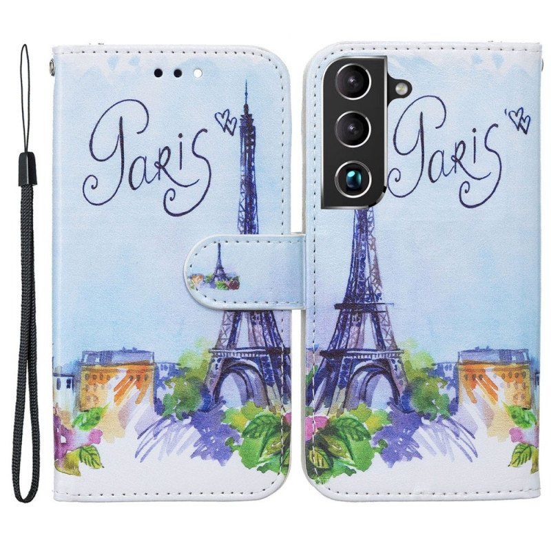 Etui Folio do Samsung Galaxy S22 5G Malarstwo Paryż