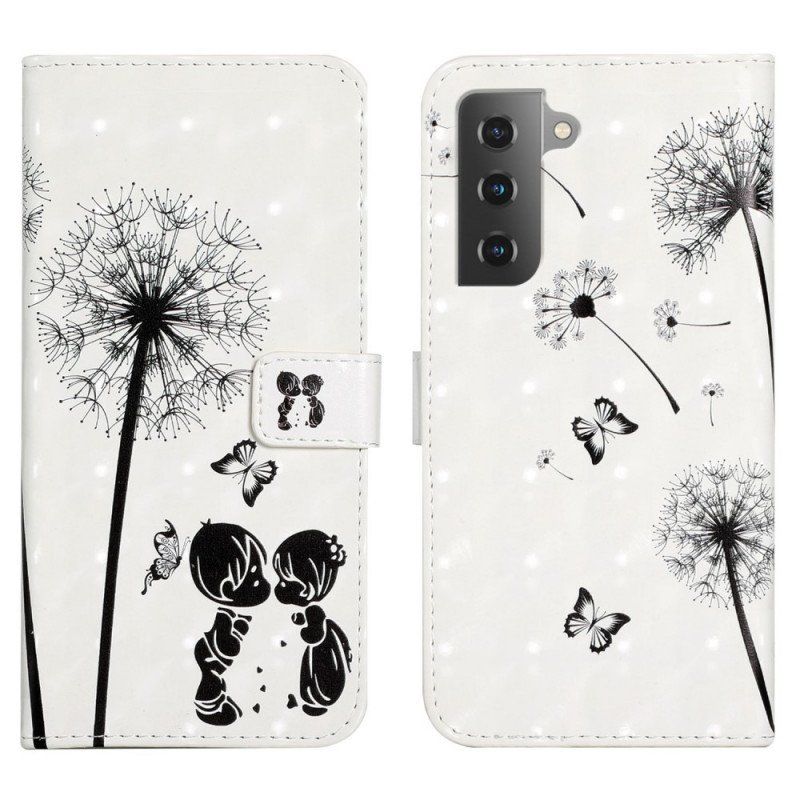 Etui Folio do Samsung Galaxy S22 5G Mniszek Lekarski Miłości Dziecka