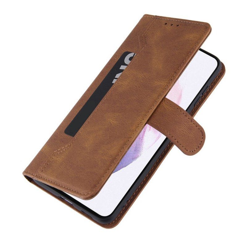 Etui Folio do Samsung Galaxy S22 5G Posiadacz Karty Z Przodu