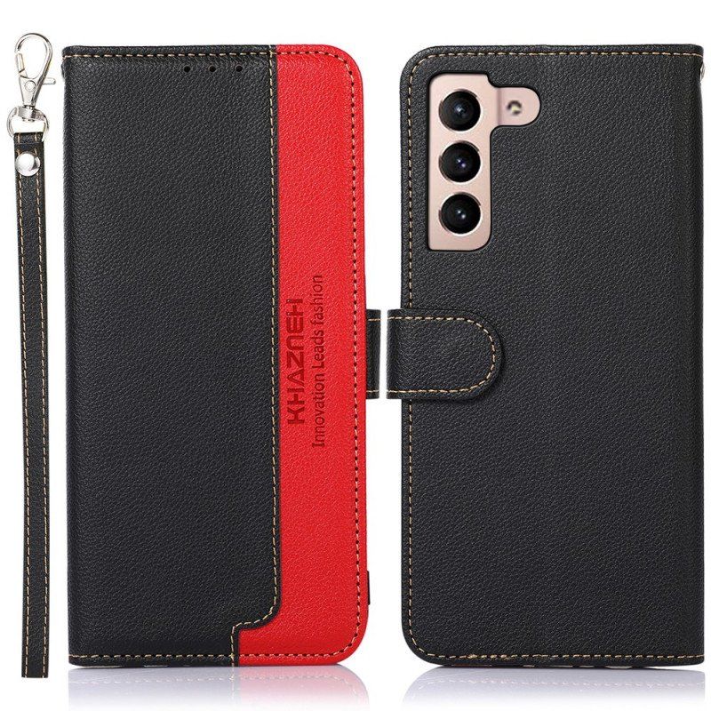 Etui Folio do Samsung Galaxy S22 5G Rfid Khazneh W Stylu Liczi