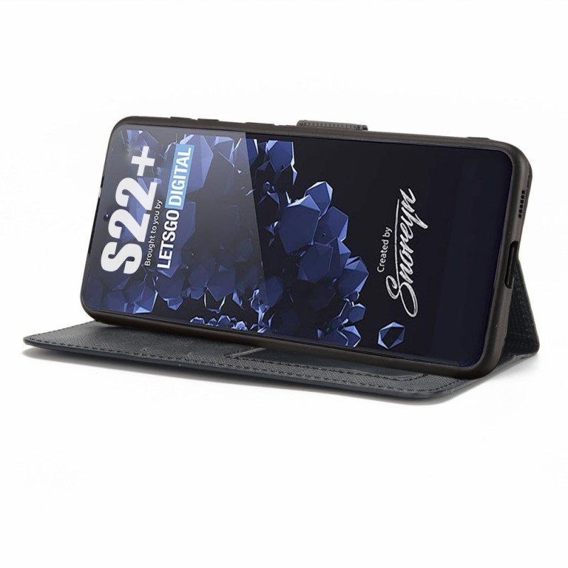 Etui Etui Folio do Samsung Galaxy S22 5G Teksturowane Z Możliwością Odpięcia