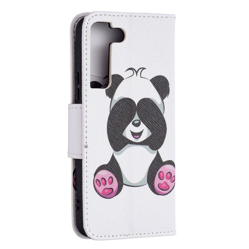 Etui Folio do Samsung Galaxy S22 5G Zabawa Pandami