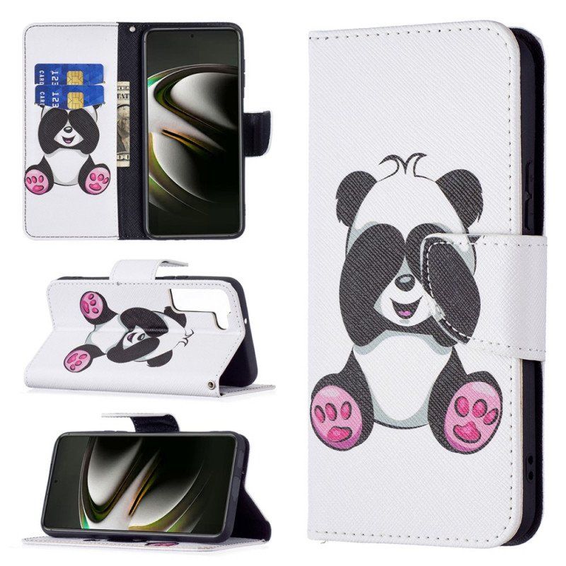 Etui Folio do Samsung Galaxy S22 5G Zabawa Pandami