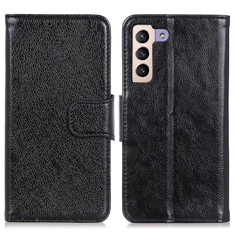 Etui Folio do Samsung Galaxy S22 Plus 5G Dwoina Skóry Nappa