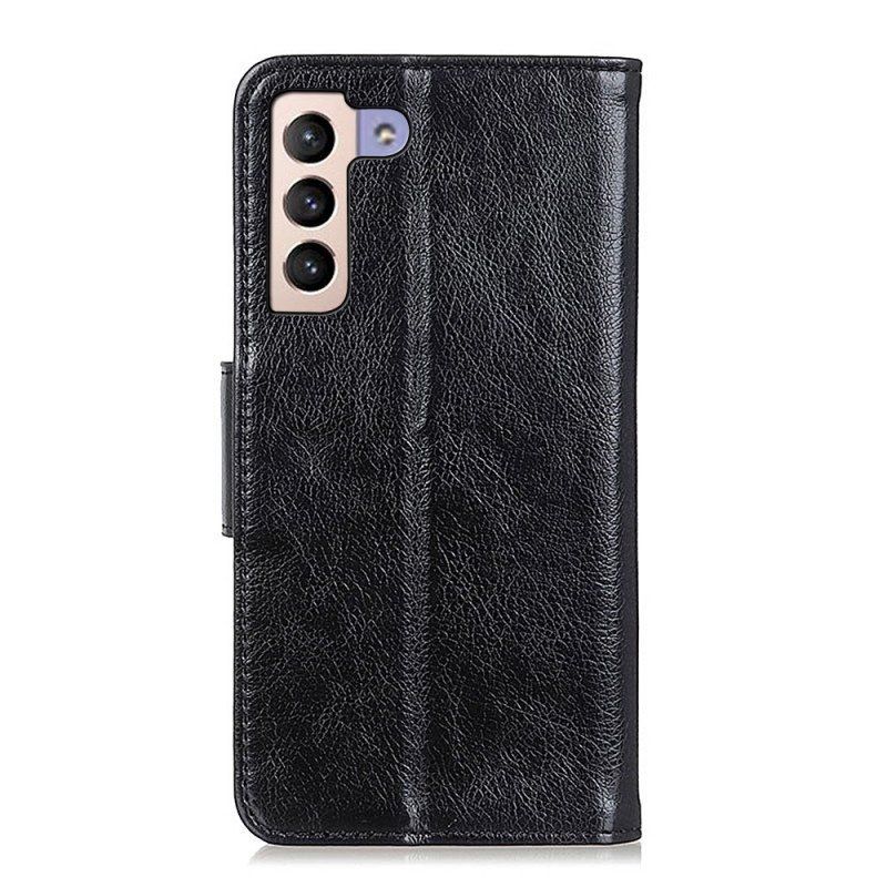 Etui Folio do Samsung Galaxy S22 Plus 5G Dwoina Skóry Nappa