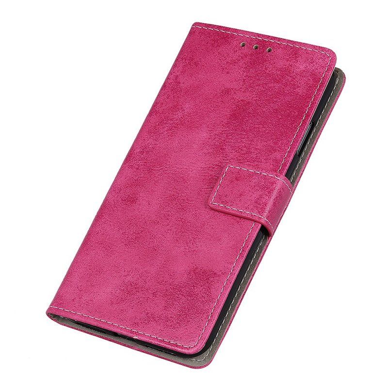 Etui Folio do Samsung Galaxy S22 Plus 5G Efekt Skóry Vintage