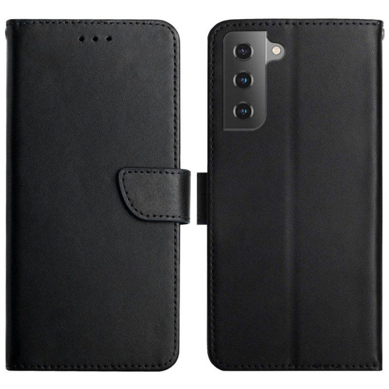 Etui Folio do Samsung Galaxy S22 Plus 5G Prawdziwa Skóra Nappa