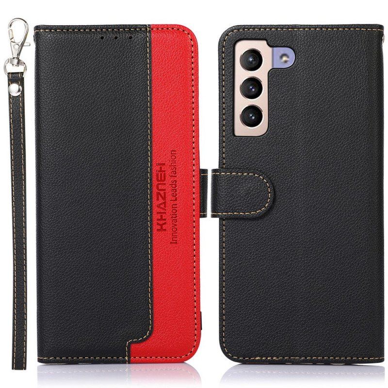 Etui Folio do Samsung Galaxy S22 Plus 5G Rfid Khazneh W Stylu Liczi