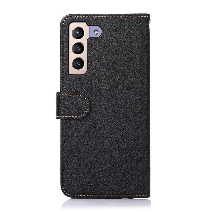 Etui Folio do Samsung Galaxy S22 Plus 5G Rfid Khazneh W Stylu Liczi