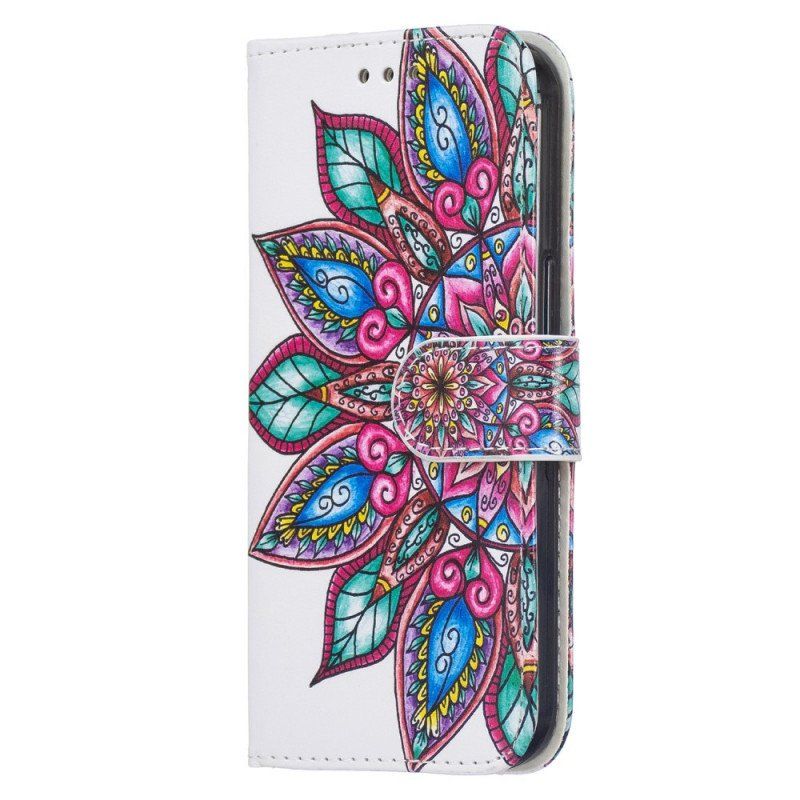 Etui Folio do Samsung Galaxy S22 Plus 5G Rysowane Mandali