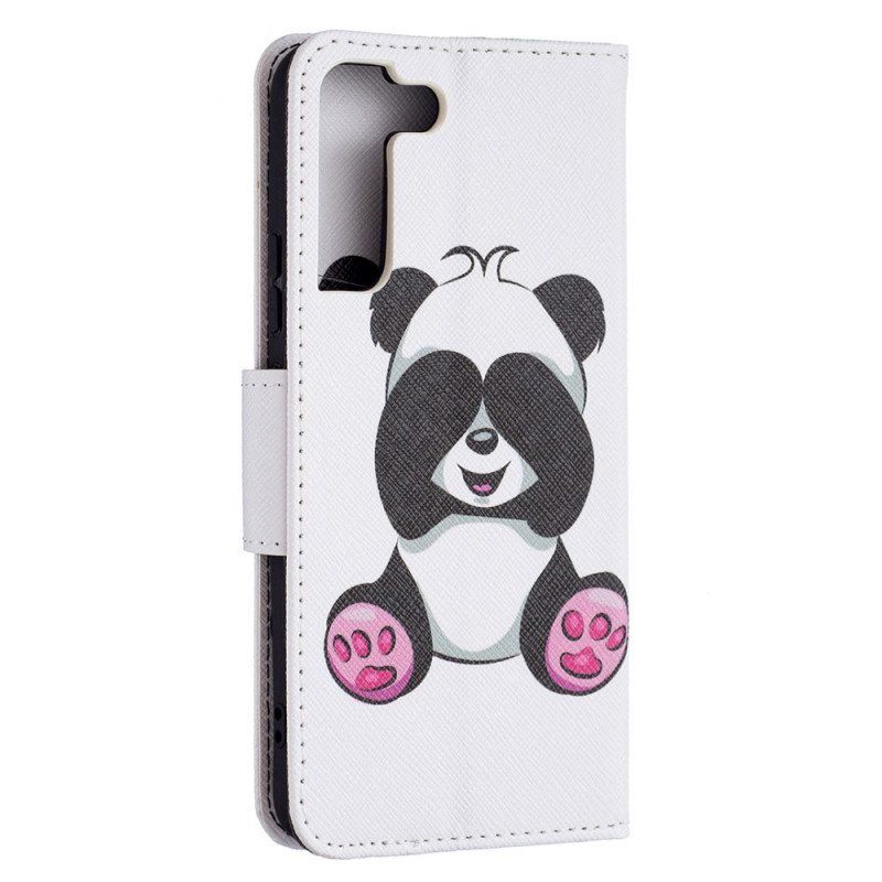 Etui Folio do Samsung Galaxy S22 Plus 5G Zabawa Pandami