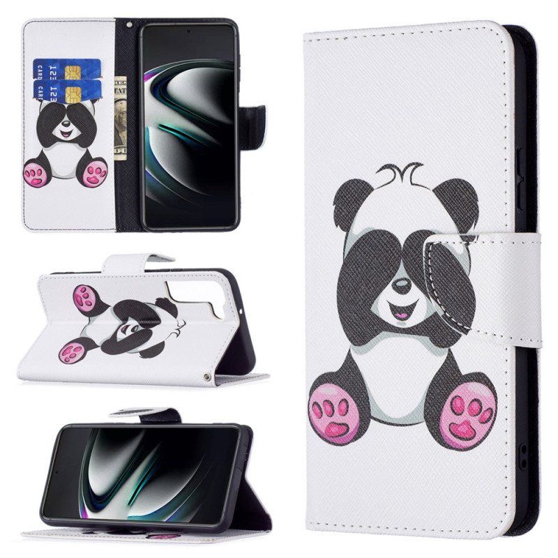 Etui Folio do Samsung Galaxy S22 Plus 5G Zabawa Pandami