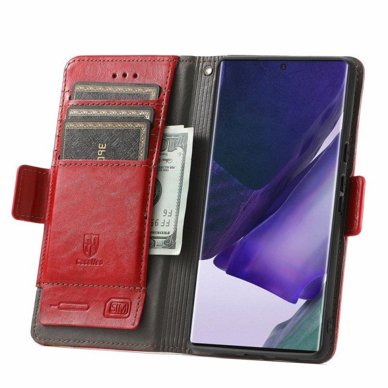 Etui Folio do Samsung Galaxy S22 Ultra 5G Dwukolorowe Podwójne Zapięcie