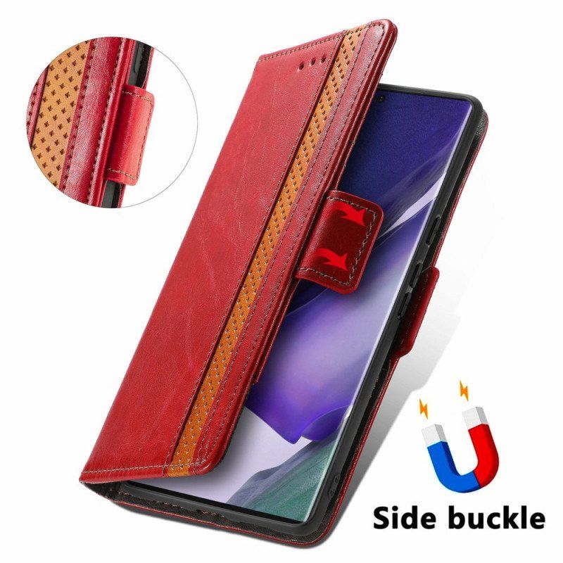 Etui Folio do Samsung Galaxy S22 Ultra 5G Dwukolorowe Podwójne Zapięcie