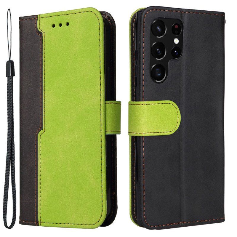 Etui Folio do Samsung Galaxy S22 Ultra 5G Dwutonowy