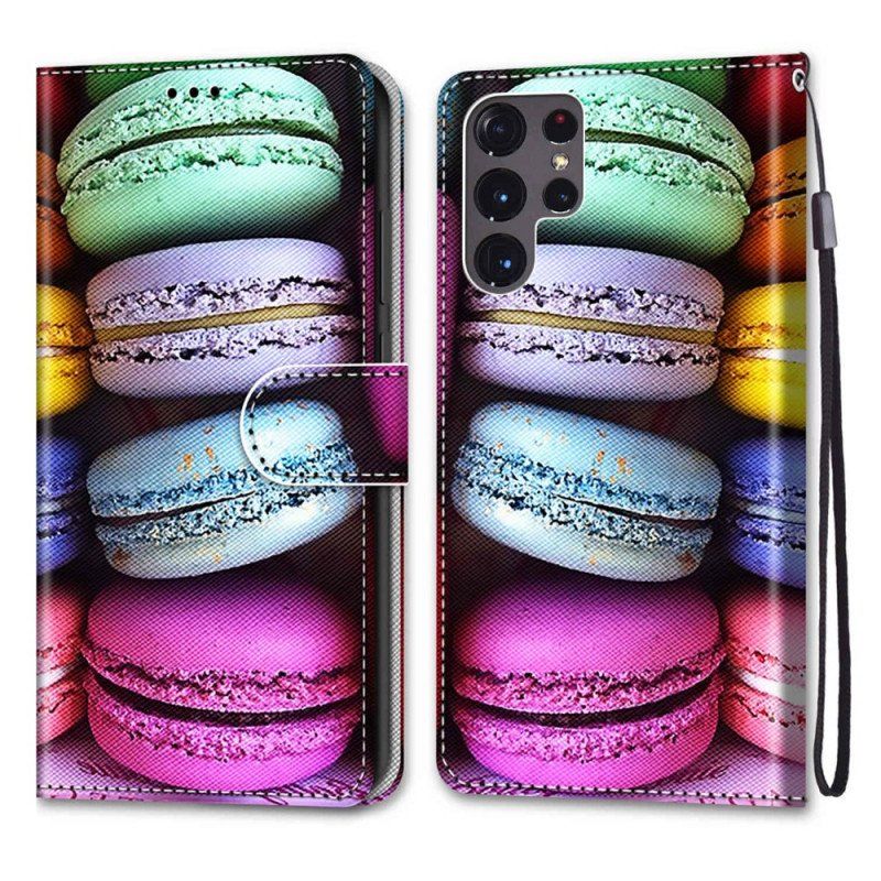 Etui Folio do Samsung Galaxy S22 Ultra 5G Makaroniki