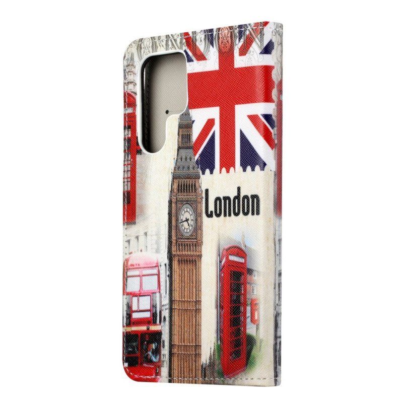 Etui Folio do Samsung Galaxy S22 Ultra 5G Życie W Londynie