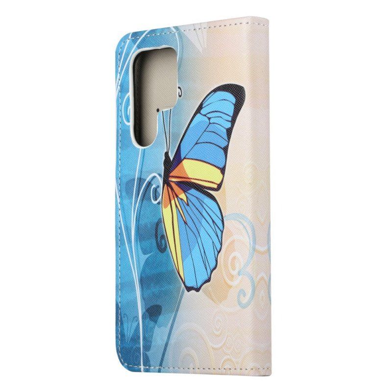 Etui Folio do Samsung Galaxy S22 Ultra 5G Suwerenne Motyle