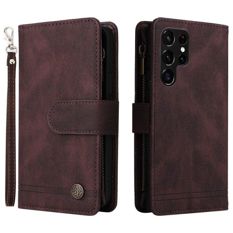 Etui Folio do Samsung Galaxy S22 Ultra 5G Wielofunkcyjny Z Etui