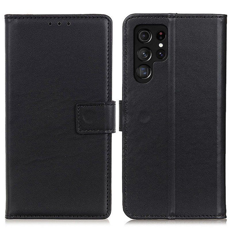 Etui Folio do Samsung Galaxy S22 Ultra 5G Zwykła Sztuczna Skóra