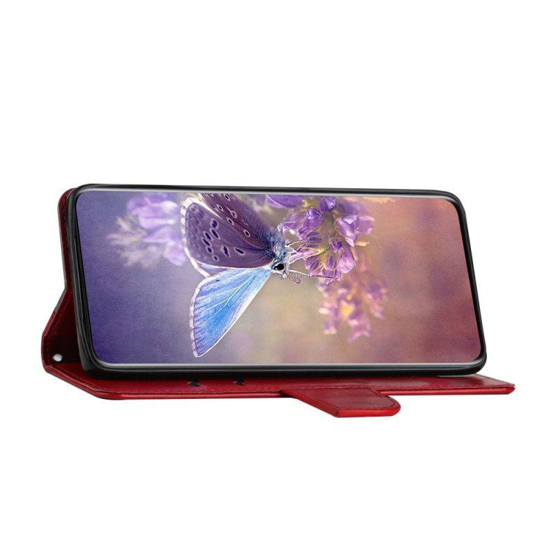 Etui Folio do Samsung Galaxy S23 5G Dwukolorowy Barokowy Motyl