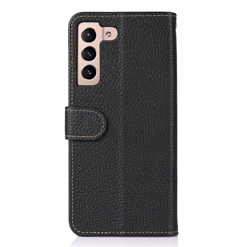 Etui Folio do Samsung Galaxy S23 5G Khazneh Skóra Liczi