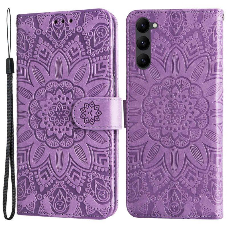 Etui Folio do Samsung Galaxy S23 5G Mandala Sun Ze Smyczą